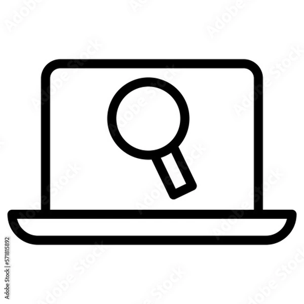 Fototapeta web analysis icon