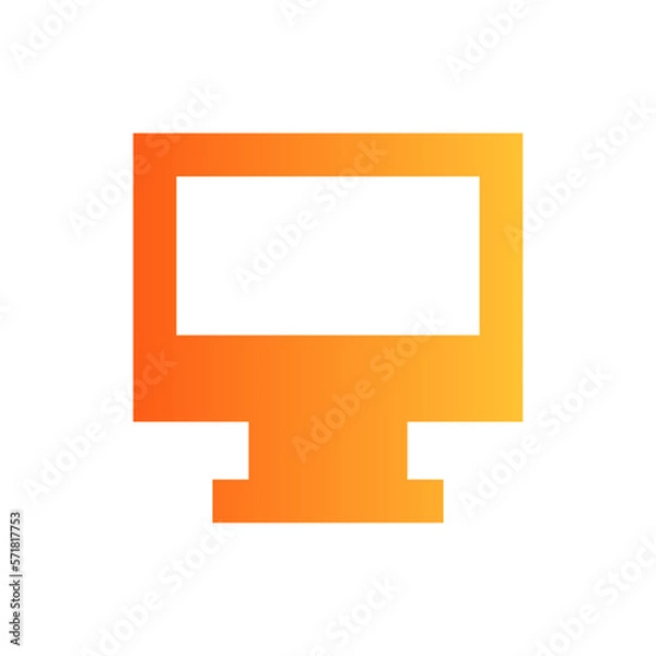 Fototapeta computer flat gradient icon