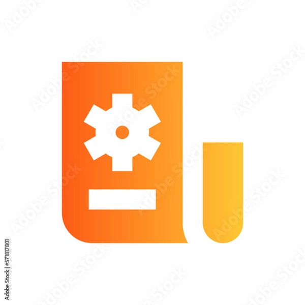 Fototapeta instructions flat gradient icon