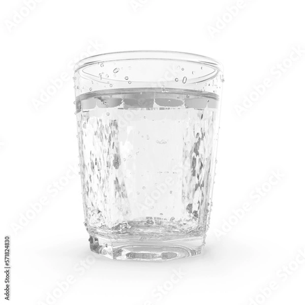 Obraz glass of water isolated transparent background