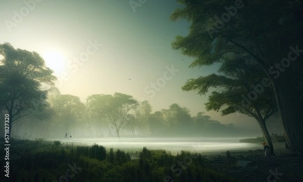 Obraz Future forest island