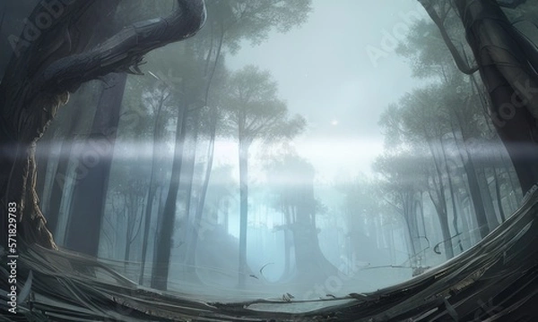 Obraz Future forest island
