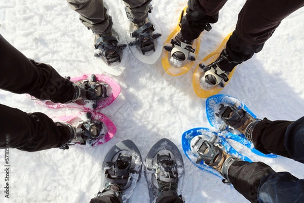 Obraz Ensemble de raquettes de neige