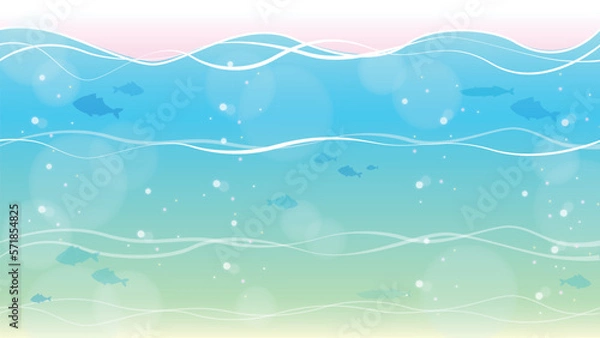 Obraz 幻想的な海の背景素材