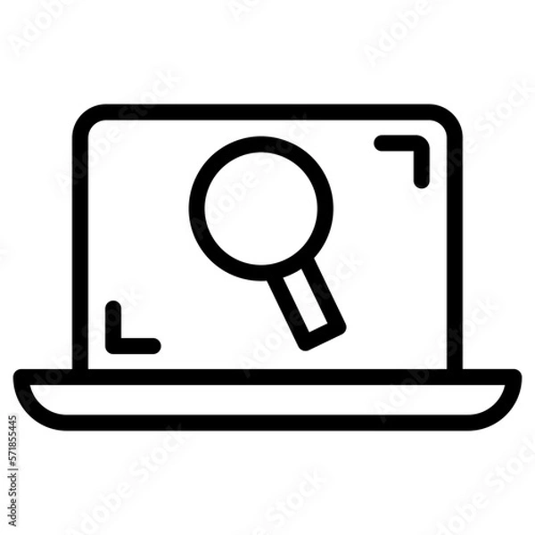 Fototapeta web analysis icon