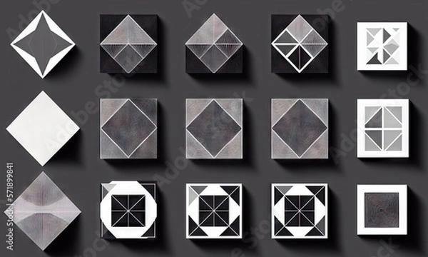 Obraz seamless geometric pattern
