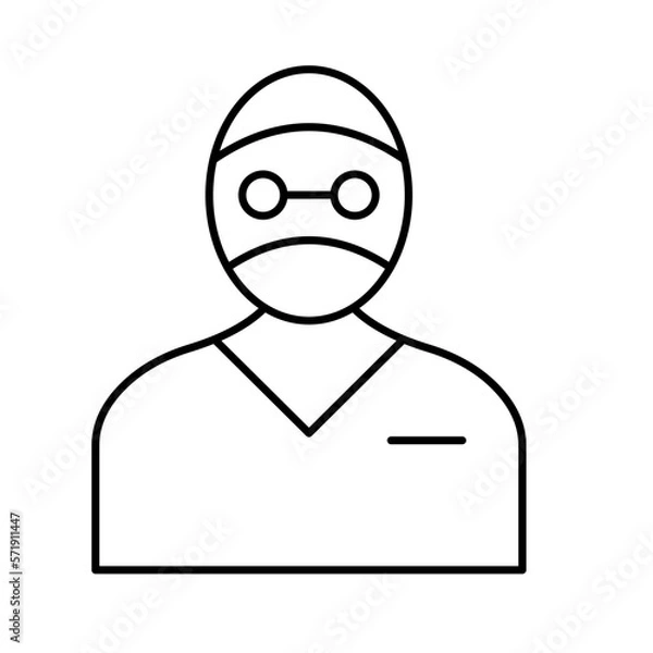 Obraz Surgeon Vector Icon easily modified

