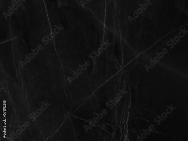 Fototapeta Black marble grunge pattern texture background with white shiny cracks veins, Marble of Thailand, Abstract natural marble black and white for design.	

