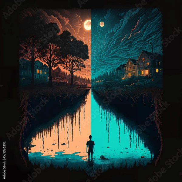 Fototapeta Retro Stranger Things vibes