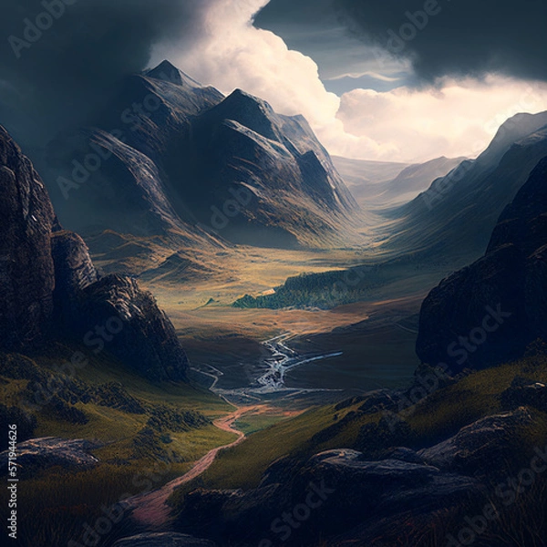 Obraz Dramatische Landschaft No. 2