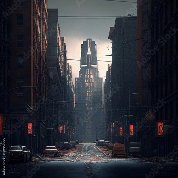 Obraz Dytopian city issue 1