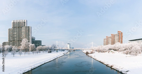 Obraz Mannheim Schnee Panorama