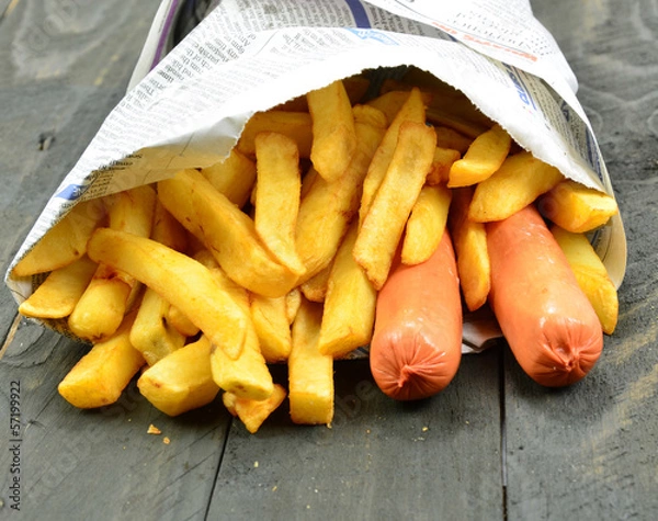 Obraz Saveloy and Chips