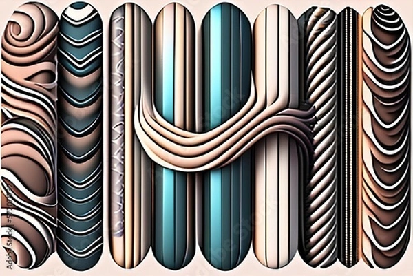 Fototapeta pattern with stripes-Generate AI