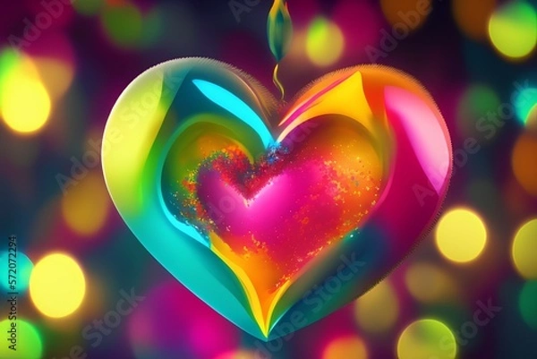 Obraz hearth baloon background