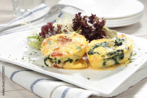 Fototapeta ほうれん草焼き