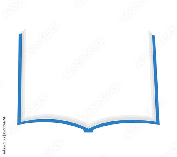 Fototapeta 파란색 책 일러스트 프레임