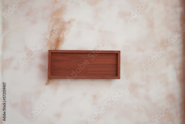 Obraz Wooden frame decorated on wall