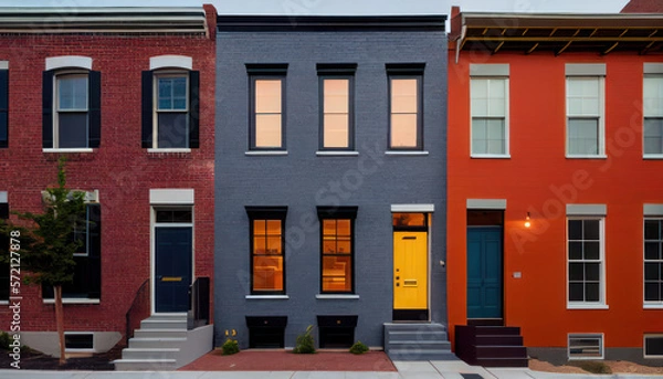 Obraz Baltimore Row House