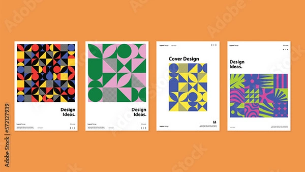 Obraz Abstract Geometric Cover Design