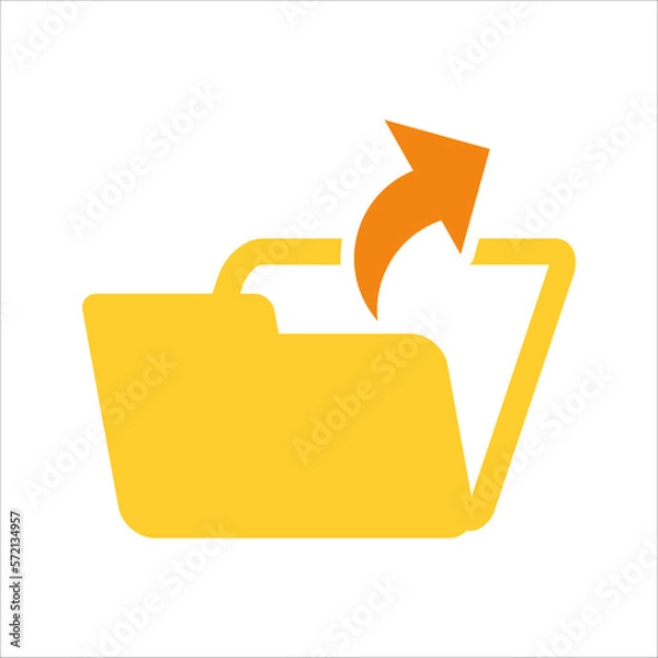 Fototapeta Modern Flat File Icon 