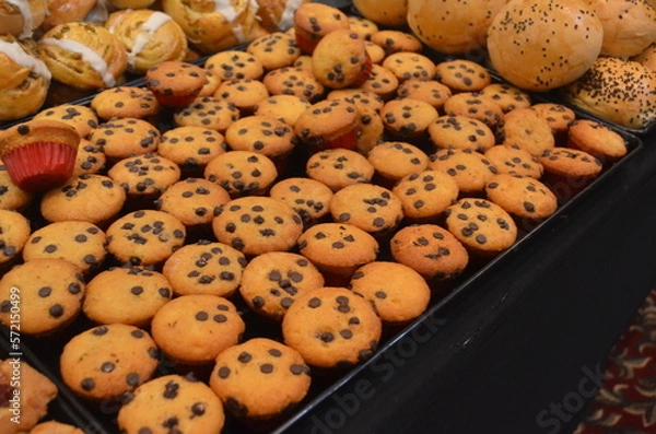 Obraz Pan con chispas de chocolate