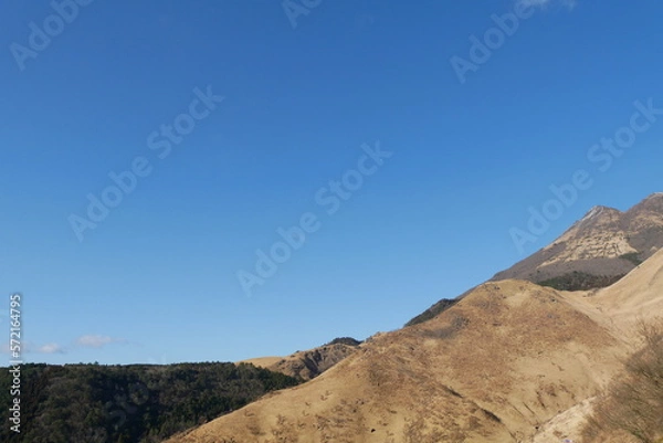 Obraz 狭霧台からの冬の由布岳
