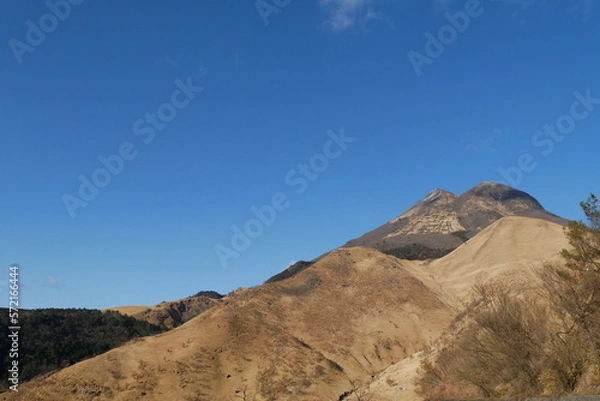 Obraz 夕方の狭霧台からの冬の由布岳