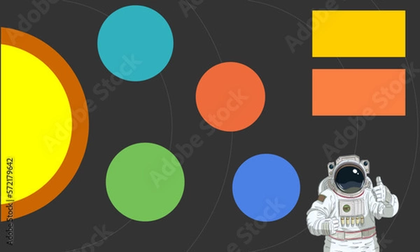 Obraz infographic about space