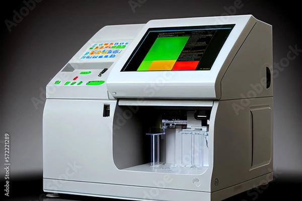 Fototapeta Biochemistry Analyzer. Generative Ai