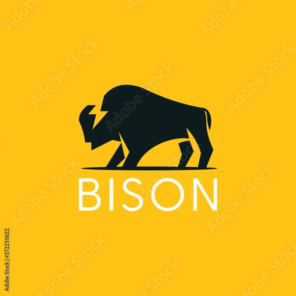 Obraz Bison Lightning Logo