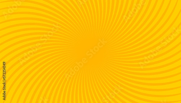 Obraz Retro banner with sun and rays in style of 70s