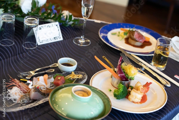 Fototapeta 結婚式　食事