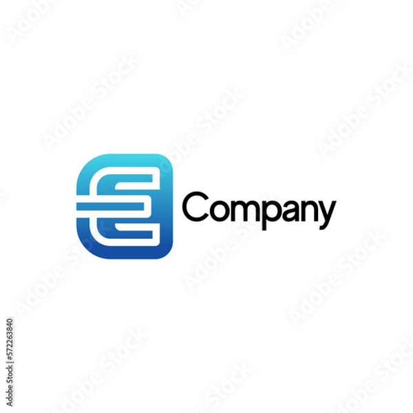 Obraz Letter E Logo Design