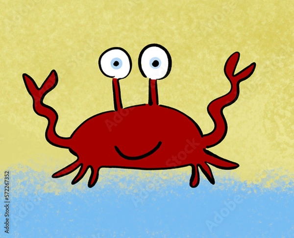 Obraz Crabe à la plage