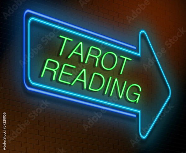 Obraz Tarot reading concept.
