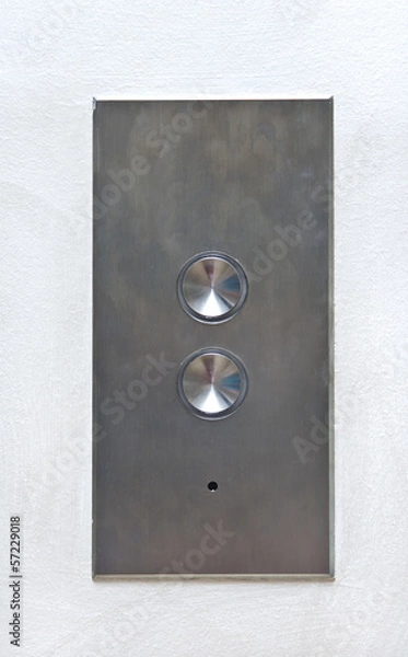 Obraz Elevator's steel pad with buttons