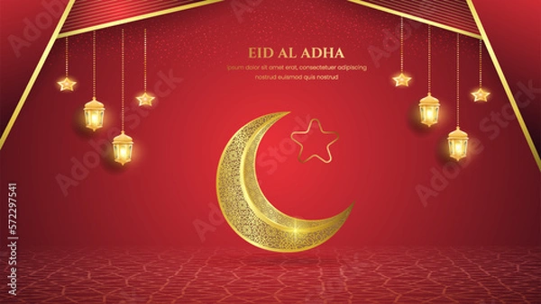 Fototapeta luxury and elegant Islamic background with Islamic background