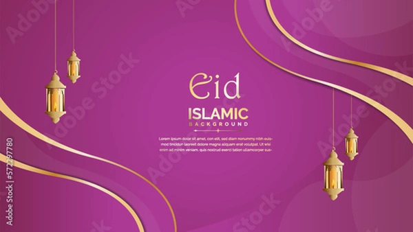 Obraz luxury and elegant Islamic background with Islamic pattern