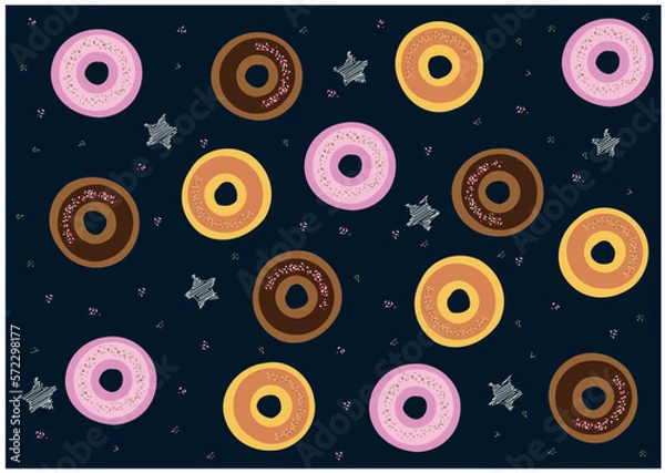 Obraz ドーナッツ　おいしそうなドーナツ　ポップ