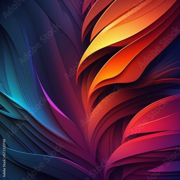 Fototapeta Abstract gradient waves