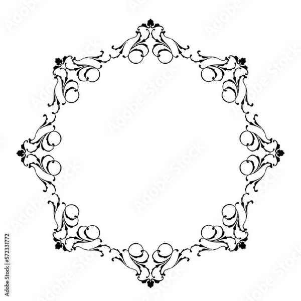 Fototapeta frames in vintage style with elements of ornament, art, pattern, background, texture