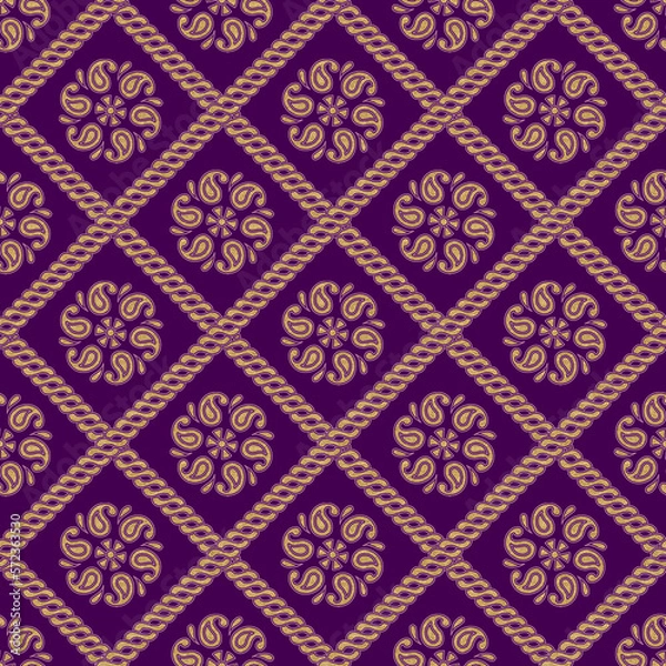 Fototapeta seamless traditional design pattern print