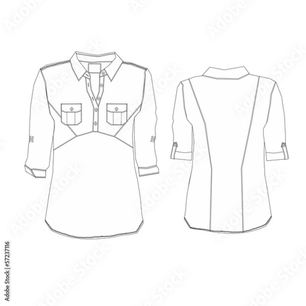 Fototapeta apparel template