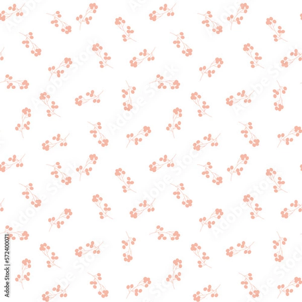 Obraz easter seamless pattern with eggs, rabbits, feathers and plants.