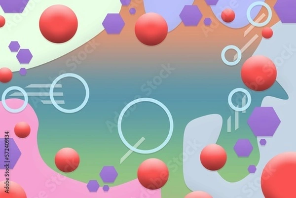 Fototapeta Modern digital futuristic abstract background