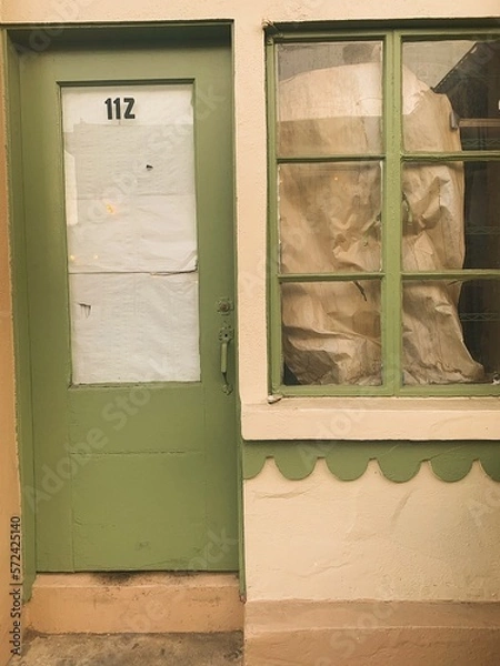 Obraz old wooden door