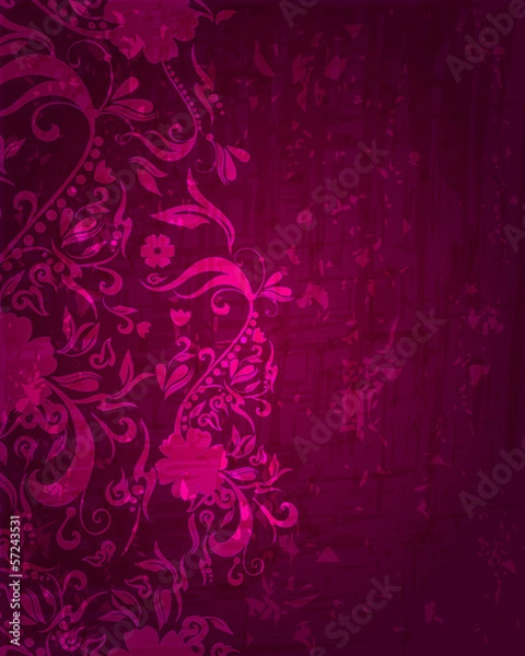 Obraz Vintage floral background