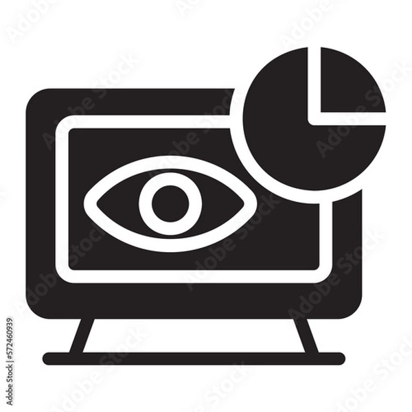 Fototapeta impression rate glyph icon