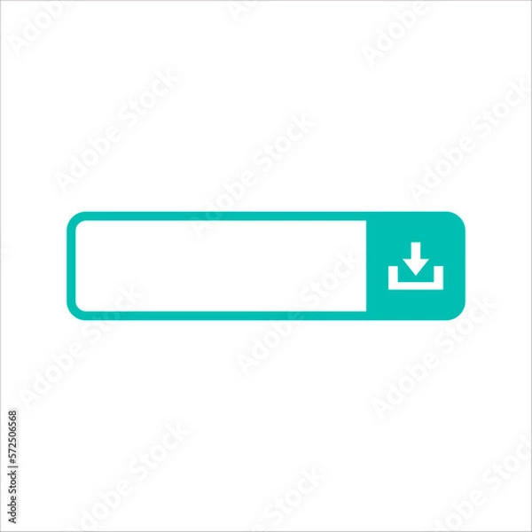 Fototapeta Flat Click Button